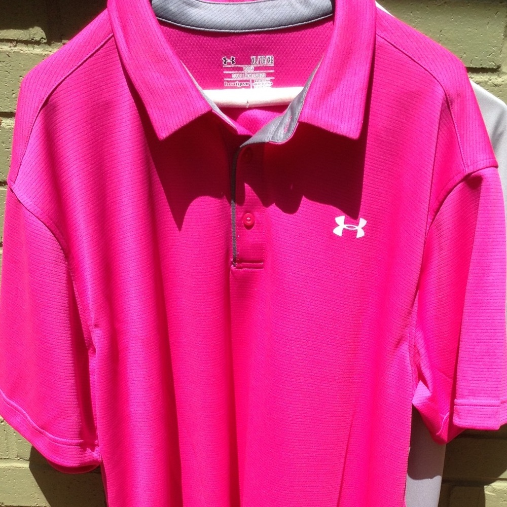 Pink Under Armour polo. NWT